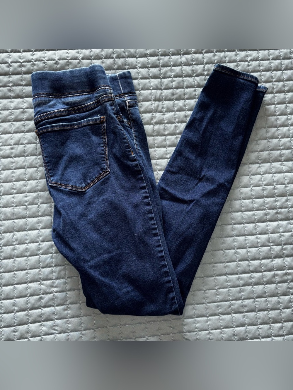 Old Navy Rockstar Jeggings Size 6 Tall Dark Wash Blue Denim Mid Rise 29x30.5